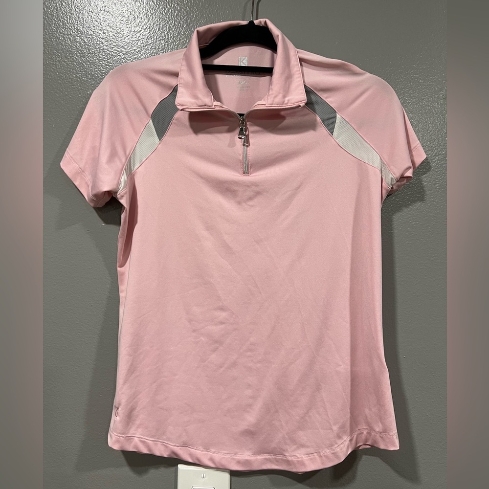 Kate Lord Women's Performance Golf Polo Shirt Pink size small